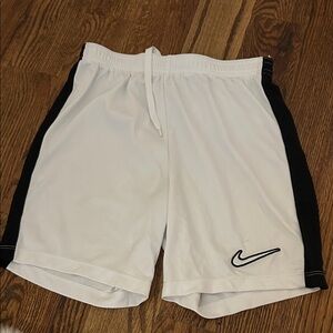 Nike Kids White and Black Casual Shorts